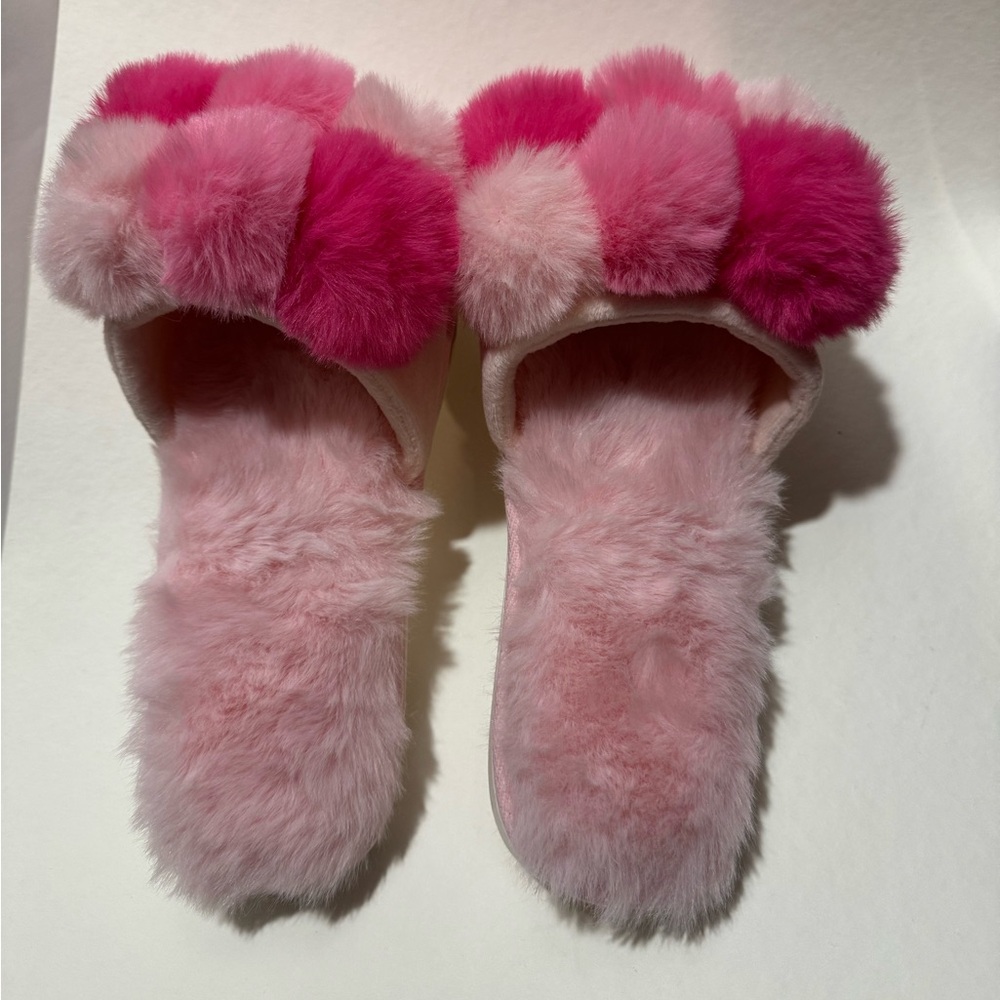 SHIRALEAH- SZ Small/medium 7-8 CARINA Slippers Hot Pink and Light Pinks - Picture 5 of 8